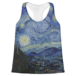 The Starry Night (Van Gogh 1889) Womens Racerback Tank Top - Large