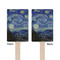 The Starry Night (Van Gogh 1889) Wooden 6.25" Stir Stick - Rectangular - Double Sided - Front & Back