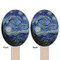 The Starry Night (Van Gogh 1889) Wooden Food Pick - Oval - Double Sided - Front & Back