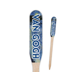 The Starry Night (Van Gogh 1889) Paddle Wooden Food Picks - Single Sided