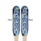 The Starry Night (Van Gogh 1889) Wooden Food Pick - Paddle - Double Sided - Front & Back