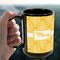 Tribal Diamond 15oz. Black Mug - LIFESTYLE