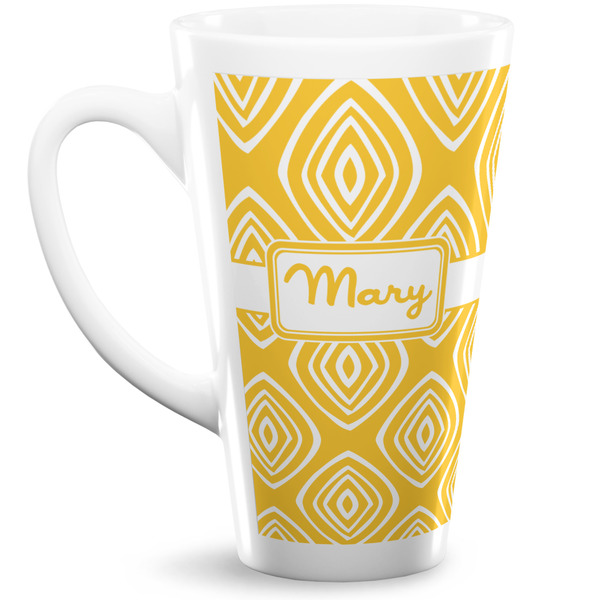 Custom Tribal Diamond Latte Mug (Personalized)