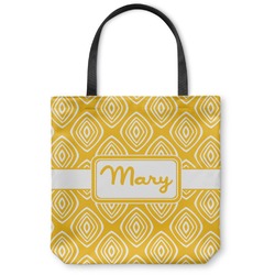 Tribal Diamond Canvas Tote Bag - Medium - 16"x16" (Personalized)