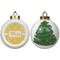 Tribal Diamond Ceramic Christmas Ornament - X-Mas Tree (APPROVAL)