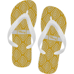Tribal Diamond Flip Flops - XSmall (Personalized)