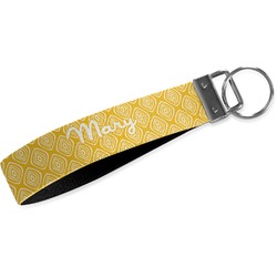 Tribal Diamond Wristlet Webbing Keychain Fob (Personalized)