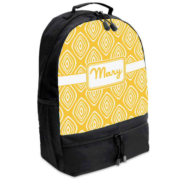 Custom Tribal Diamond Backpacks - Black (Personalized)