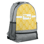 Tribal Diamond Backpack - Grey (Personalized)