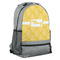 Tribal Diamond Large Backpack - Gray - Angled View