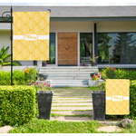 Tribal Diamond Large Garden Flag - Double Sided (Personalized)