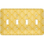 Tribal Diamond Light Switch Cover (4 Toggle Plate)