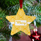 Tribal Diamond Metal Star Ornament - Lifestyle