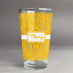 Tribal Diamond Pint Glass - Full Print (Personalized)