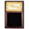 Tribal Diamond Red Mahogany Sticky Note Holder - Flat