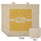 Tribal Diamond Reusable Cotton Grocery Bag - Front & Back View