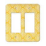 Tribal Diamond Rocker Style Light Switch Cover - Two Switch