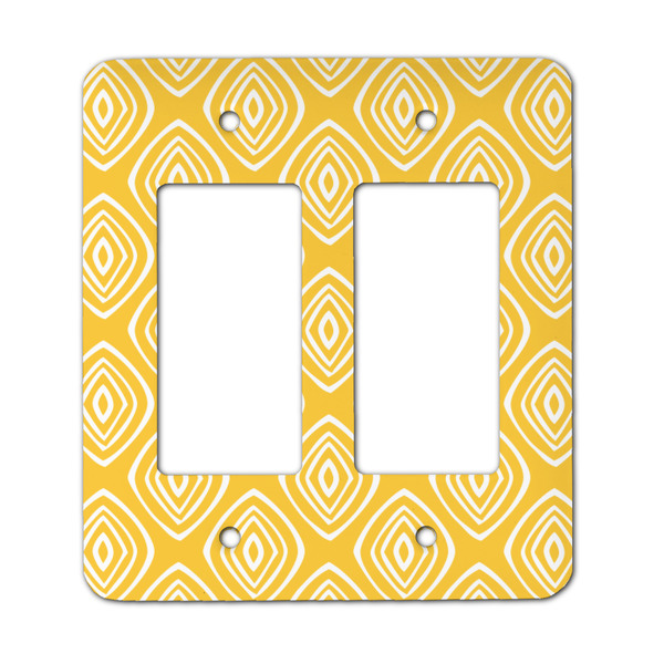 Custom Tribal Diamond Rocker Style Light Switch Cover - Two Switch