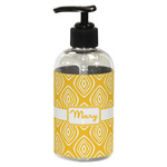 Tribal Diamond Plastic Soap / Lotion Dispenser (8 oz - Small - Black) (Personalized)