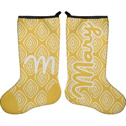 Tribal Diamond Holiday Stocking - Double-Sided - Neoprene (Personalized)