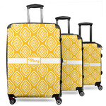 Tribal Diamond 3 Piece Luggage Set - 20" Carry On, 24" Medium Checked, 28" Large Checked (Personalized)