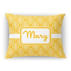 Tribal Diamond Rectangular Throw Pillow Case (Personalized)