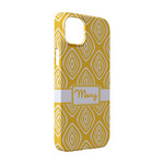 Tribal Diamond iPhone Case - Plastic - iPhone 14 (Personalized)