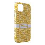 Tribal Diamond iPhone Case - Plastic - iPhone 14 Plus (Personalized)