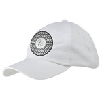 Ikat Baseball Cap - White (Personalized)