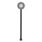 Ikat Black Plastic 5.5" Stir Stick - Round - Single Stick