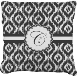 Ikat Faux-Linen Throw Pillow 20" (Personalized)