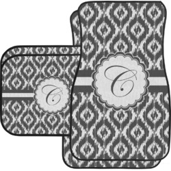 Ikat Car Floor Mats Set - 2 Front & 2 Back (Personalized)