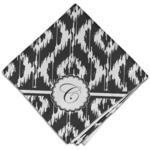 Ikat Cloth Dinner Napkin - Single w/ Initial