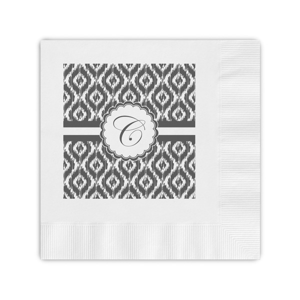 Custom Ikat Coined Cocktail Napkins (Personalized)