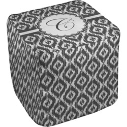 Ikat Cube Pouf Ottoman - 13" (Personalized)