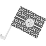 Ikat Car Flag - Small w/ Initial