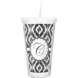 Ikat Double Wall Tumbler with Straw (Personalized)