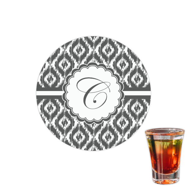 Custom Ikat Printed Drink Topper - 1.5" (Personalized)