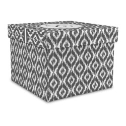 Ikat Gift Box with Lid - Canvas Wrapped - Large (Personalized)