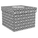 Ikat Gift Box with Lid - Canvas Wrapped - X-Large (Personalized)