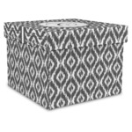 Ikat Gift Box with Lid - Canvas Wrapped - XX-Large (Personalized)