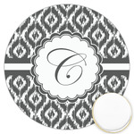 Ikat Printed Cookie Topper - 3.25" (Personalized)