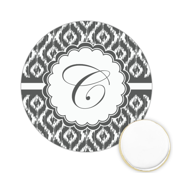 Custom Ikat Printed Cookie Topper - 2.15" (Personalized)