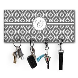 Ikat Key Hanger w/ 4 Hooks w/ Initial