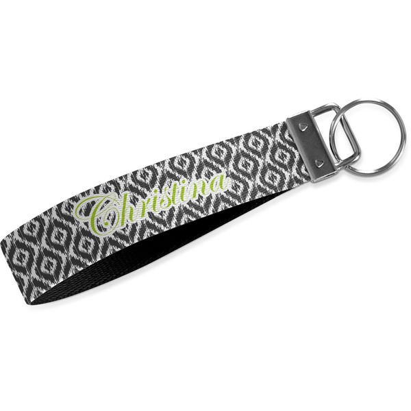 Custom Ikat Webbing Keychain Fob - Small (Personalized)