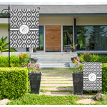 Ikat Large Garden Flag - Double Sided (Personalized)