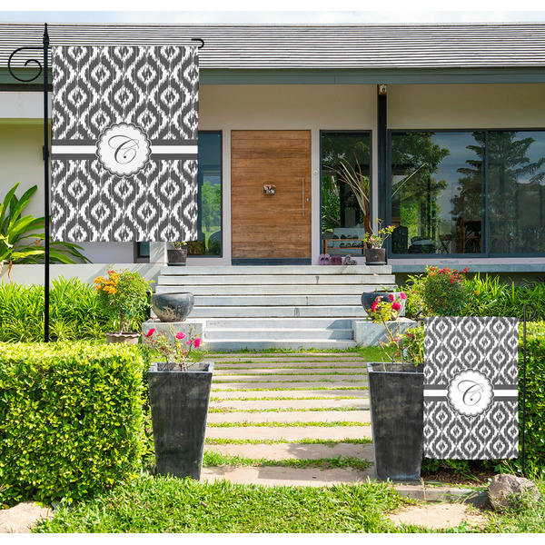 Custom Ikat Large Garden Flag - Double Sided (Personalized)