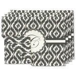 Ikat Double-Sided Linen Placemat - Set of 4 w/ Initial