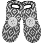 Ikat Neoprene Oven Mitts - Set of 2 w/ Initial