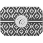 Ikat Dining Table Mat - Octagon (Single-Sided) w/ Initial